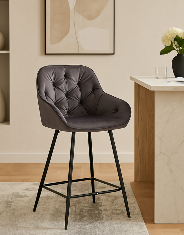 BC015-Velvet-Fabric-Bar-Chair.webp Collin Bar chair for kitchen with armrest