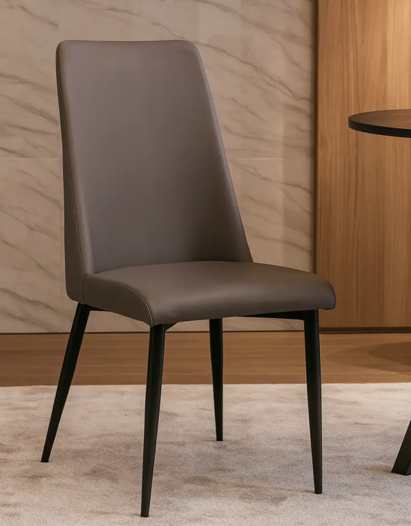 Aaron Pu Leather Dining Room Chair
