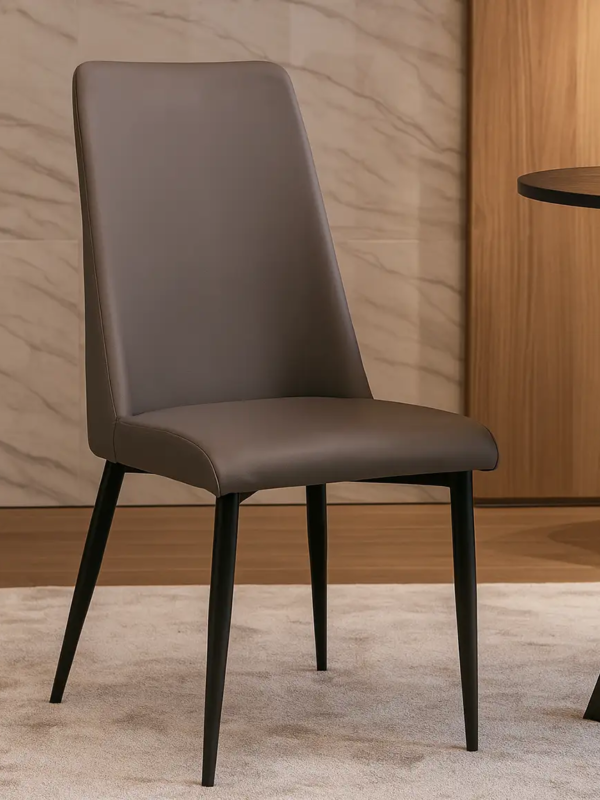 Aaron Pu Leather Dining Room Chair