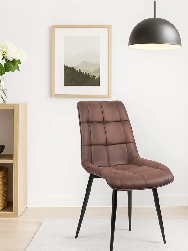 Clark leather fabric chair