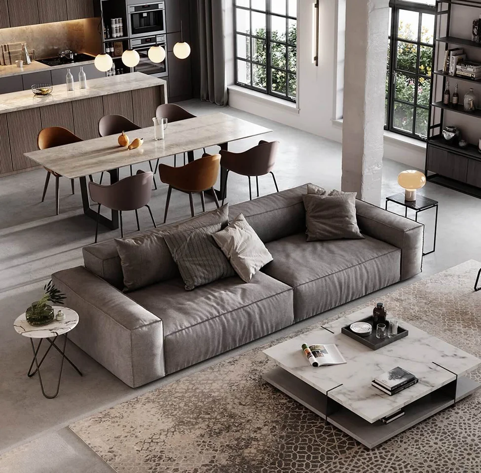 dining and living room design from wande furniture 