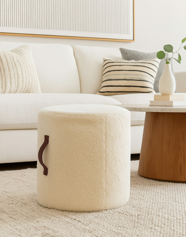 Emily Minimalist Pouf for Home Interior