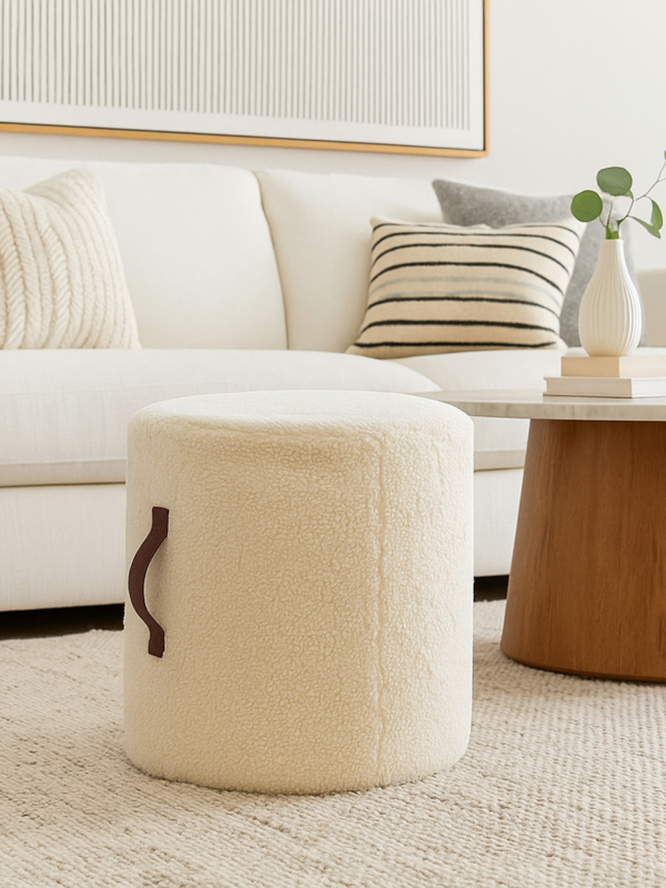 Emily Minimalist Pouf for Home Interior